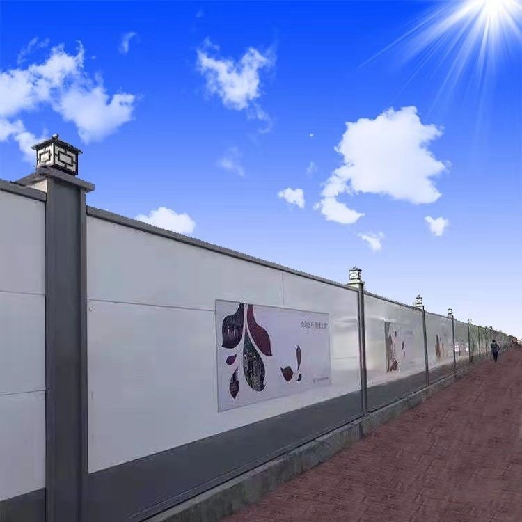 厂家销售现货彩钢围 挡护栏 镀锌钢围蔽板 施工彩钢铁皮围挡