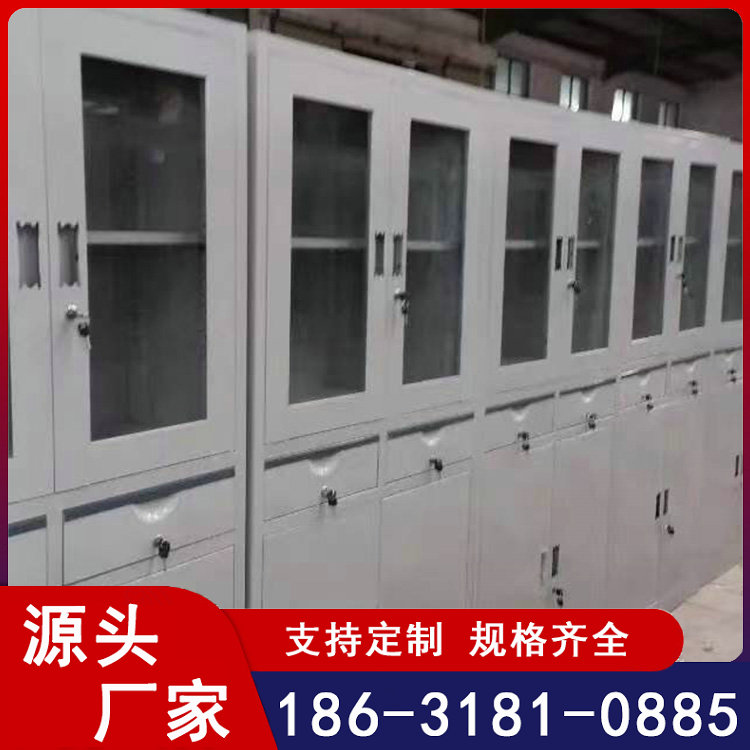钢制文件柜玻璃门铁书柜家用资料柜档案柜时尚简约