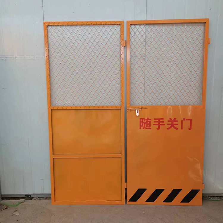 建筑工地电梯防护门 喷塑人货梯施工安全门