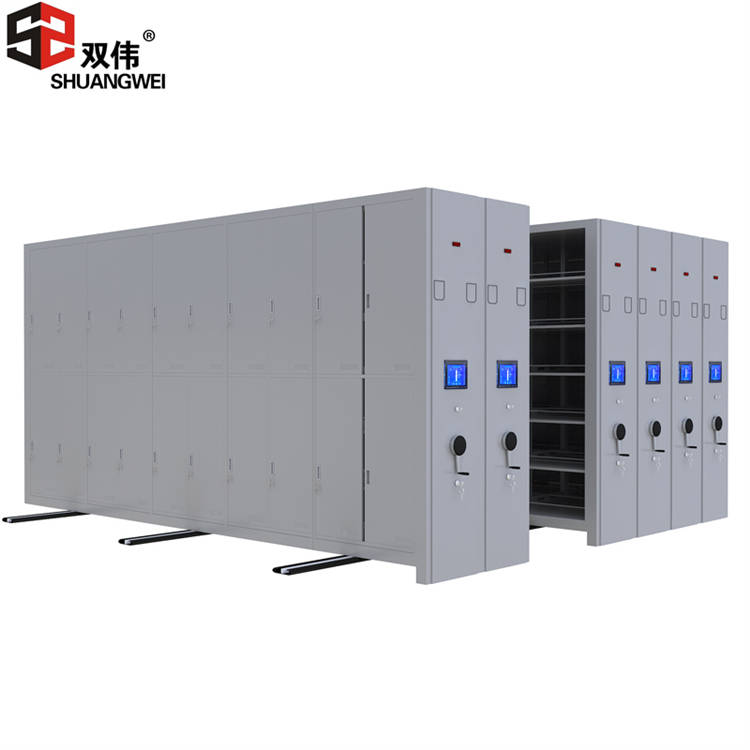 电动密集架 双伟家具密集架档案室电动智能密集柜