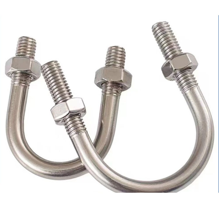 不锈钢304双U型丝 加工定制 诚信紧固件U型螺栓方卡紧固件