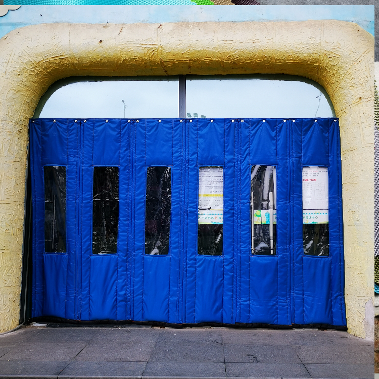 商场进出透视窗隔断帘 防风防水 保温保暖鑫艺诚