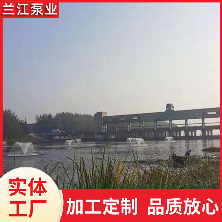 太阳能喷泉曝气机 循环增氧 水体环境增氧控藻设备 兰江泵业