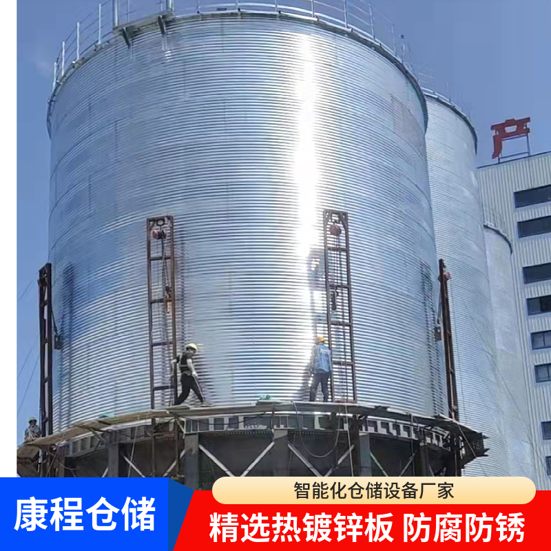 钢板筒仓 康程仓储 镀锌装配仓 散装粮食立筒仓 好粮仓