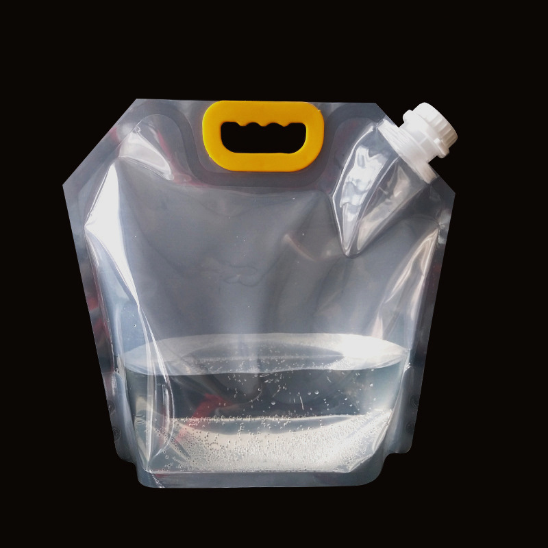 厂家吸嘴袋加厚啤酒打包袋自立袋液体饮料手提袋磨砂带盖吸嘴袋