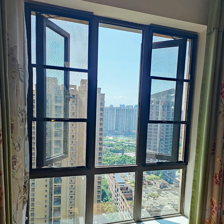 防盗纱窗 极窄平开金钢网窗 厂家定制