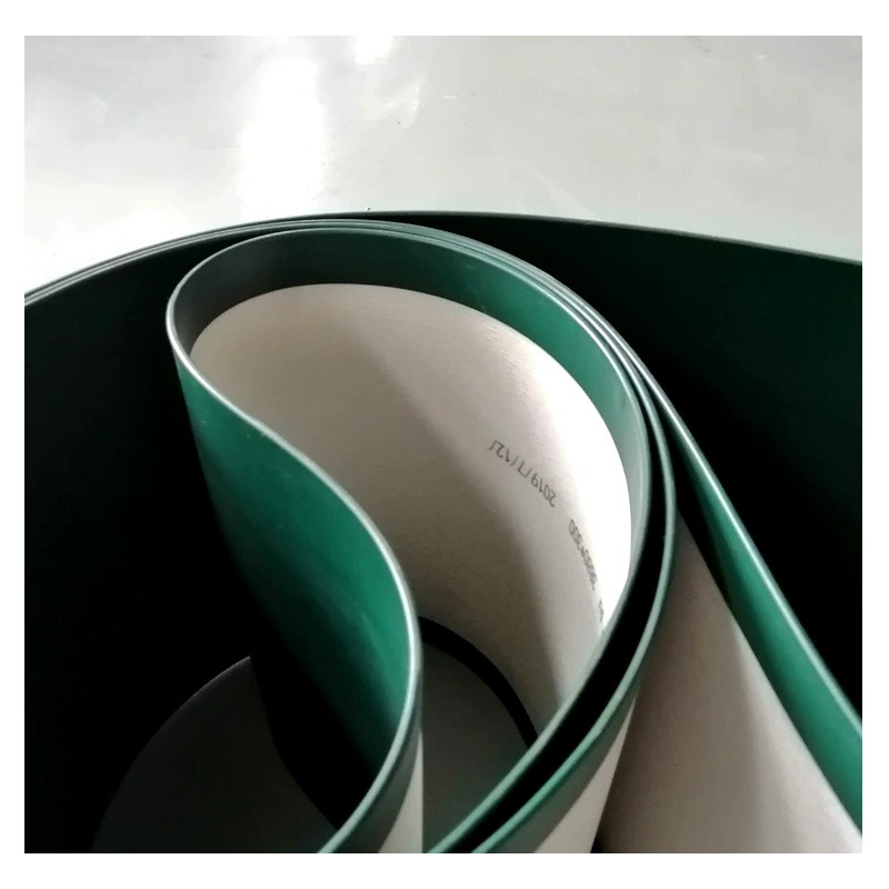 亨冠工业供应PVC墨绿色输送带 质优耐磨平面流水线传送带非标定制