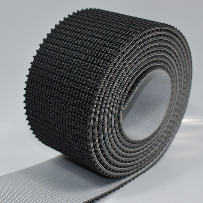 pvc黑色草坪纹输送带 爬坡提升机工业皮带