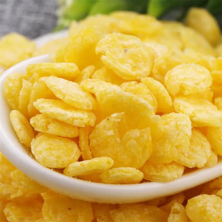 全自动玉米片生产线早餐谷物片粥生产 自动玉米片生产 玉米片膨化