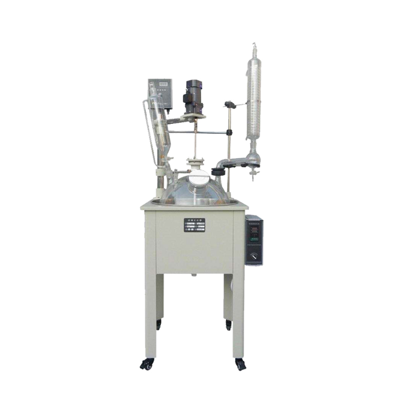 玻璃反应釜 单层玻璃反应釜 玻璃反应釜 大型玻璃蒸馏装置