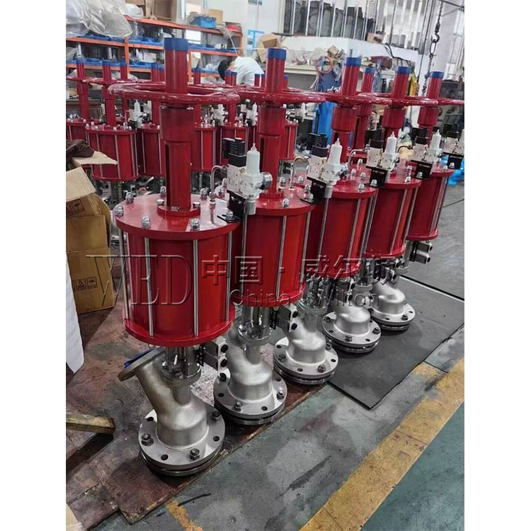 气动带手动单作用放料阀FL641F 厂家批发