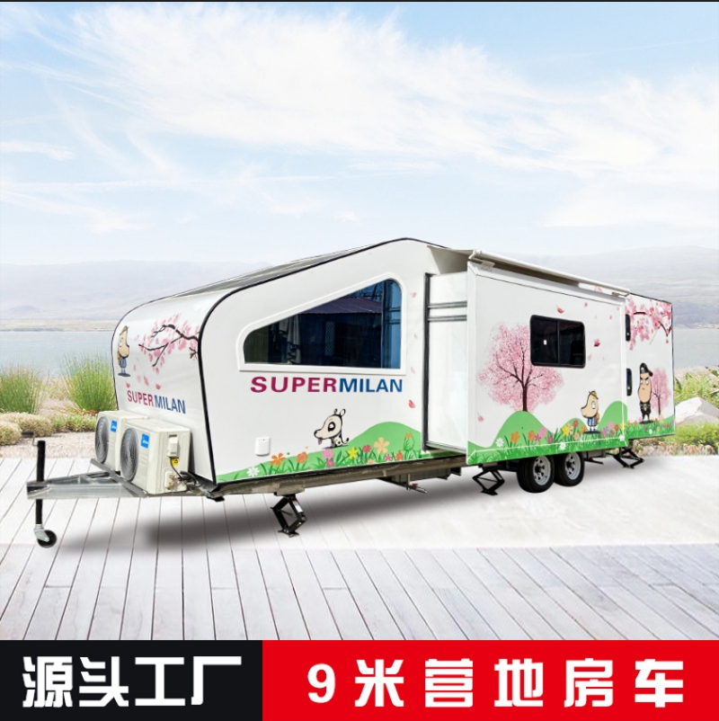 出口越野拖挂式房车营地露营车多功能拖挂房车景区网红露营车厂家