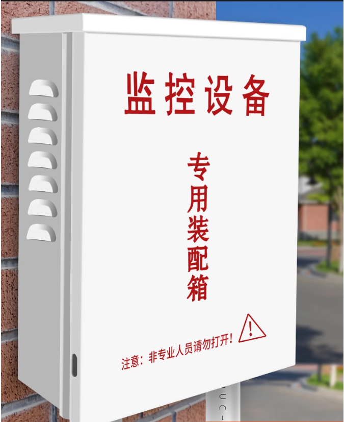 户外防雨水监控箱不锈钢配电箱安防视频设备雪亮工程成套设弱电箱