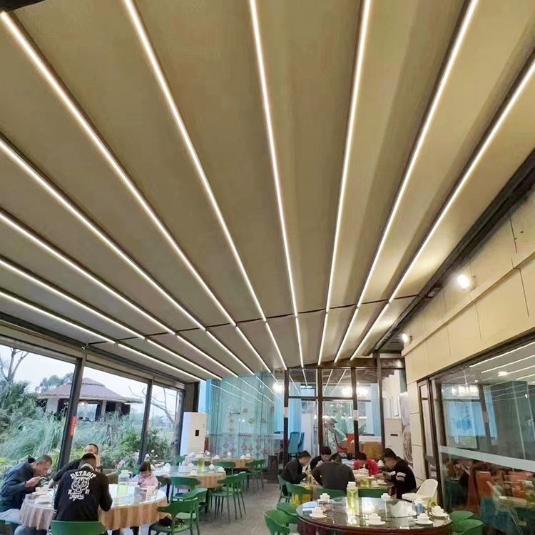 遮阳蓬伸缩式雨棚定制 户外遮阳棚家用花园别墅电动遮阳篷