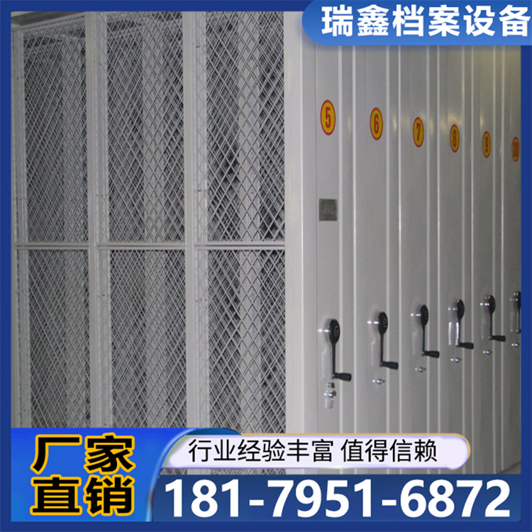油智能挂画架移动密集柜柜博物馆画架手摇网格状挂放画柜金属江西