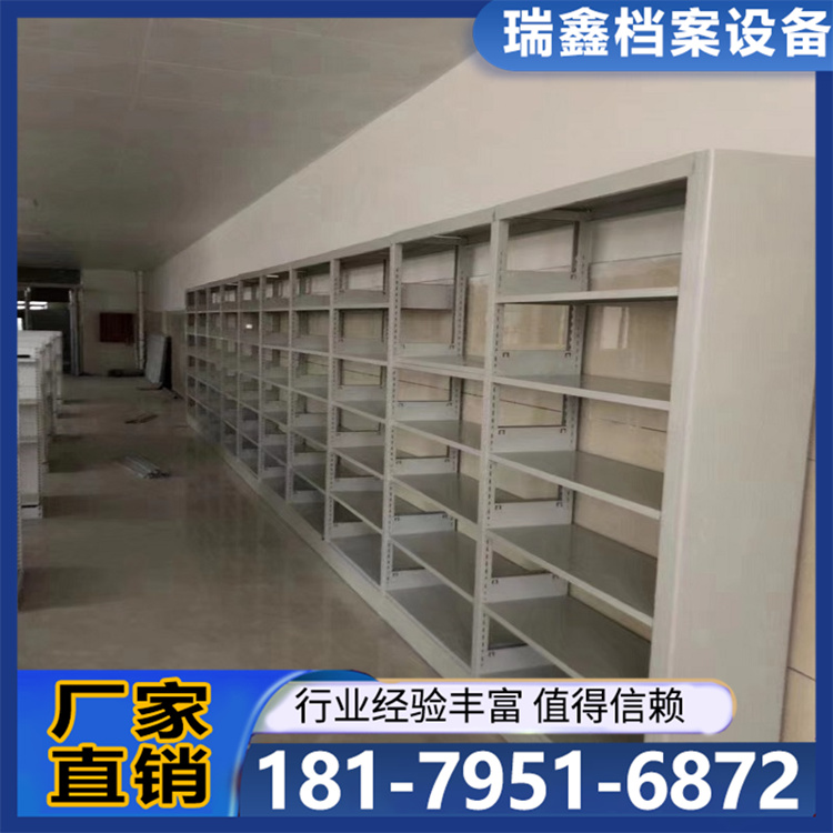 图书馆钢制书架双面铁书柜展示架 书店六层铁质图书架