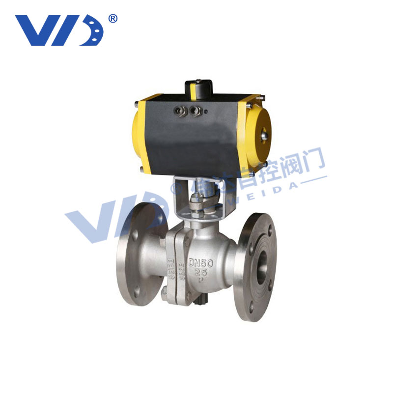 气动法兰球阀  反应速度快 防爆气动球阀 两通阀门