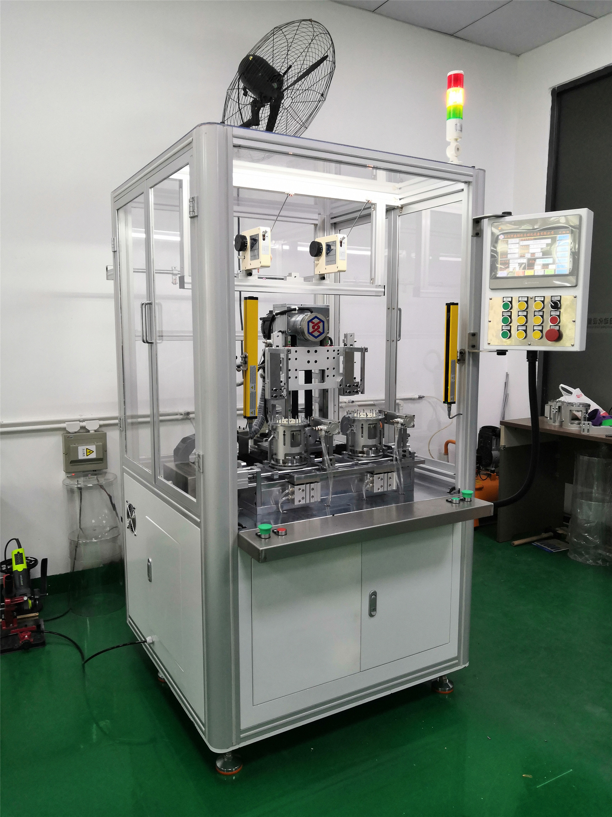 鑫佰旺 无刷风扇绕线机 双工位内绕式绕线机 双工位飞叉绕线机 无刷风扇绕线机