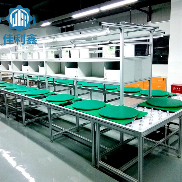 厂家直供深圳滚筒线 手推工装板组装流水线 莱福轮手动装配链板线