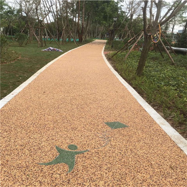 胶粘石 胶粘石透水地坪  胶粘石地面多少钱一平 拜石生产厂家