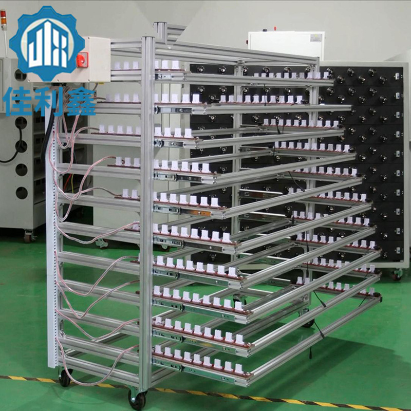 LED球泡灯老化线节能灯具老化车E27球泡灯射灯老化架厂家