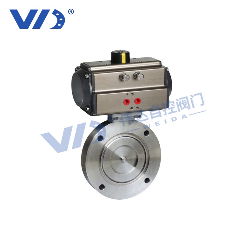 对夹蝶阀 气动蝶阀 不锈钢 D071F 耐磨寿命长