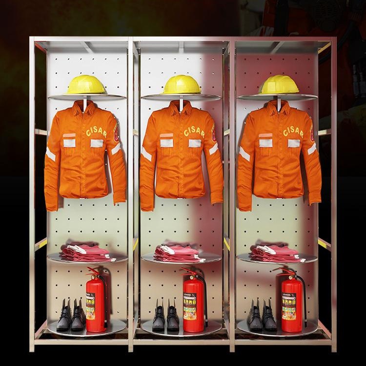 厂家生产消防服架 广聚合不锈钢消防服架