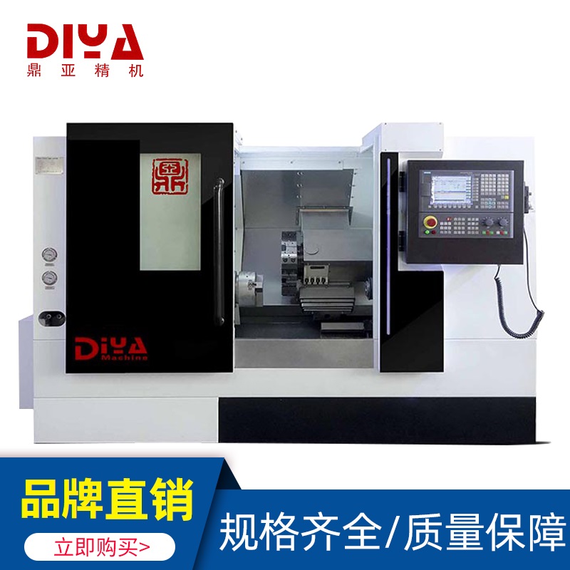 鼎亚品牌定制L400K精密型斜轨数控车床全自动送料立式数控机床设备