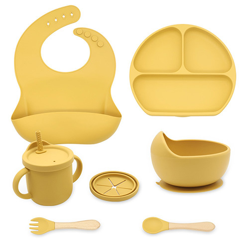 辅食碗硅胶碗儿童餐具婴儿辅食碗勺 宝宝 餐盘批发