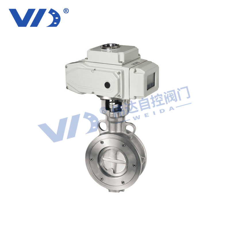 全金属 气动对夹蝶阀耐高温耐高压零泄漏电动防爆