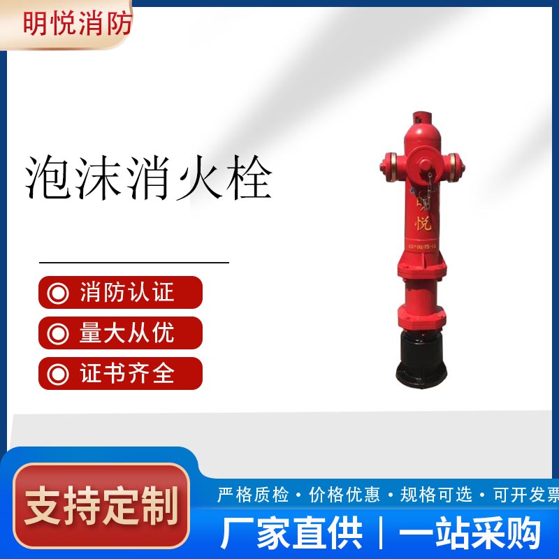 宝丰能源明悦品牌PS100-65×2泡沫消火栓 室外消防栓销售