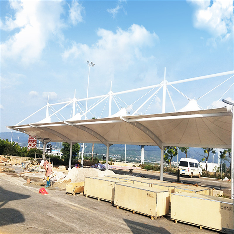 潍坊 充电桩车棚 专业膜结构车棚厂家 质量可靠