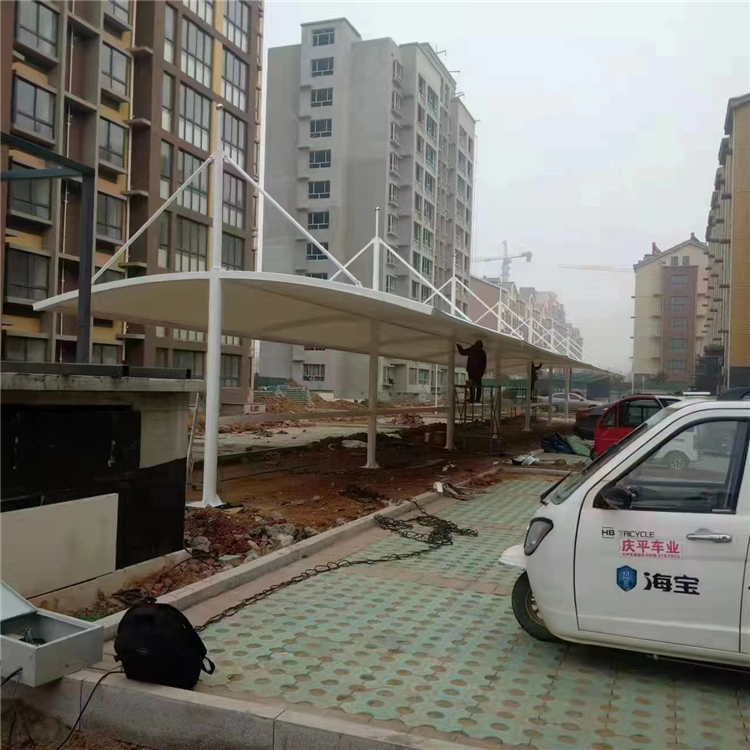 膜结构车棚 /自行车棚/停车棚   [宝悦膜结构]  预约送方案 放心选择