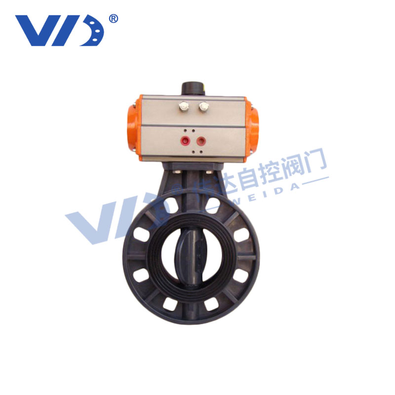 法兰式不锈钢材质气动蝶阀  品质供应