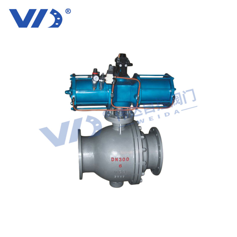 遥控气动球阀 YQ641F 不锈钢法兰国标球阀阀门定制