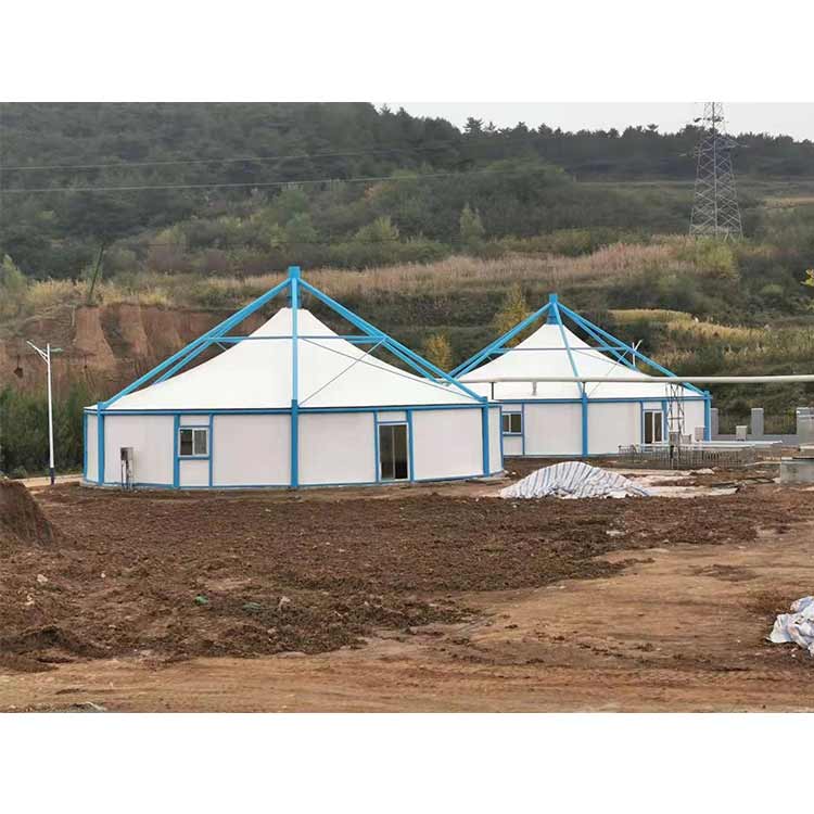 膜结构污水池加盖 遮风挡雨防紫外线 耐磨耐腐蚀 抗震性能好