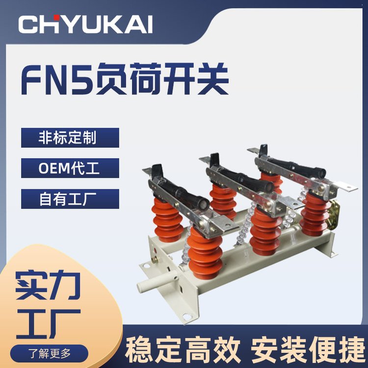 挂墙式带熔断器 630A带接地户内高压负荷开关FN5-12-400